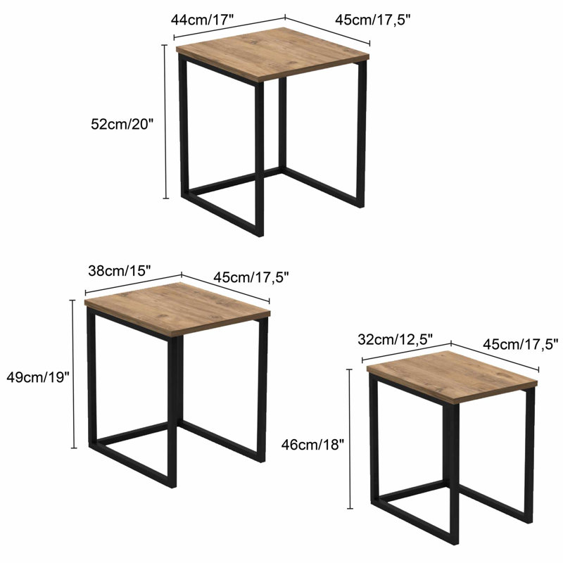 Table gigogne (3 pièces)