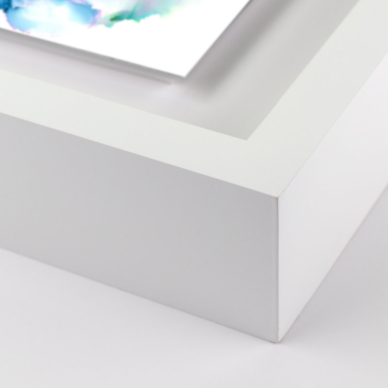 Ethereal Print by Julie Pelaez, White, 40" H x 48" W x 2.5" D
