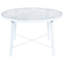 Table de salle à manger ronde Rabia avec plateau en verre et base en aluminium-221572207
