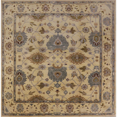 Tapis oriental jaune / bleu Manni