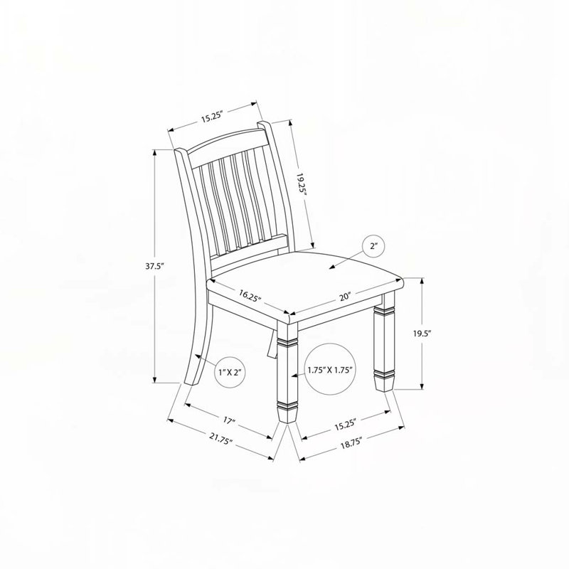 Chaises de salle à manger rembourrées, Beige, Beige