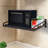 20" x 15.6" Black Metal Wall Mount Microwave Oven Bracket