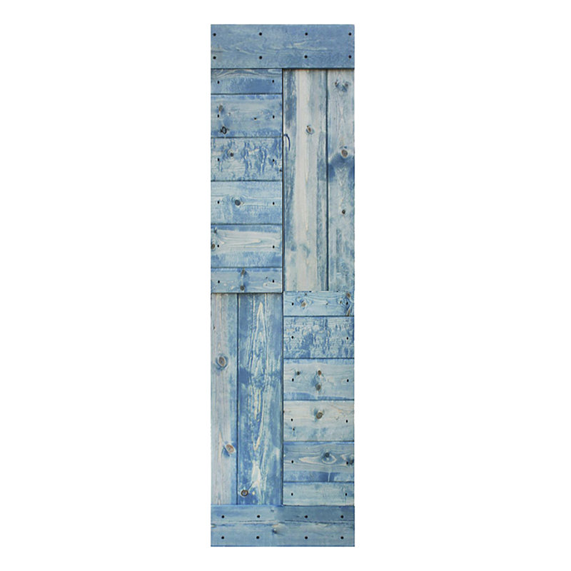 Porte de grange coulissante de style S brevetée sans quincaillerie d'installation (dalle de porte seulement) - Assemblage requis