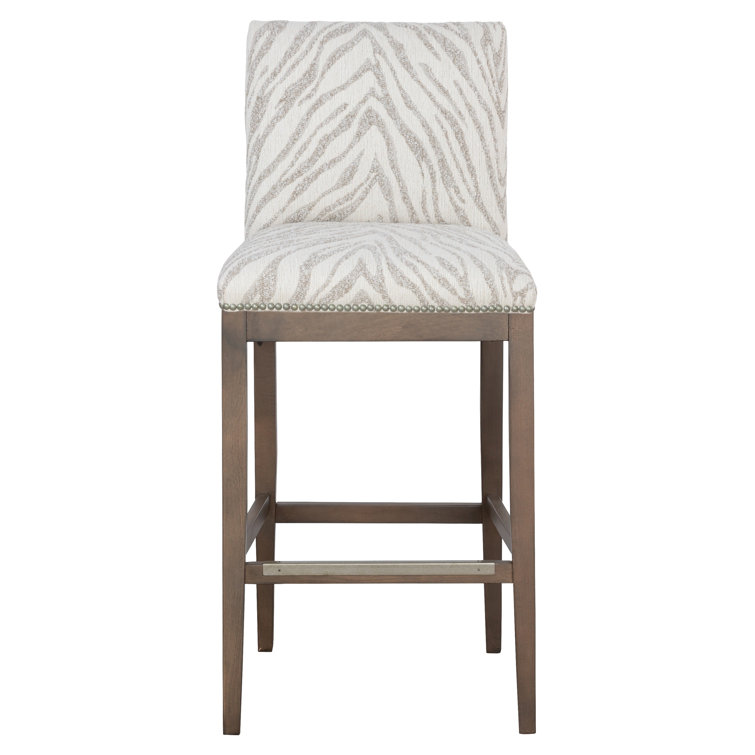 Nova Upholstered Stool with Solid Wood Frame