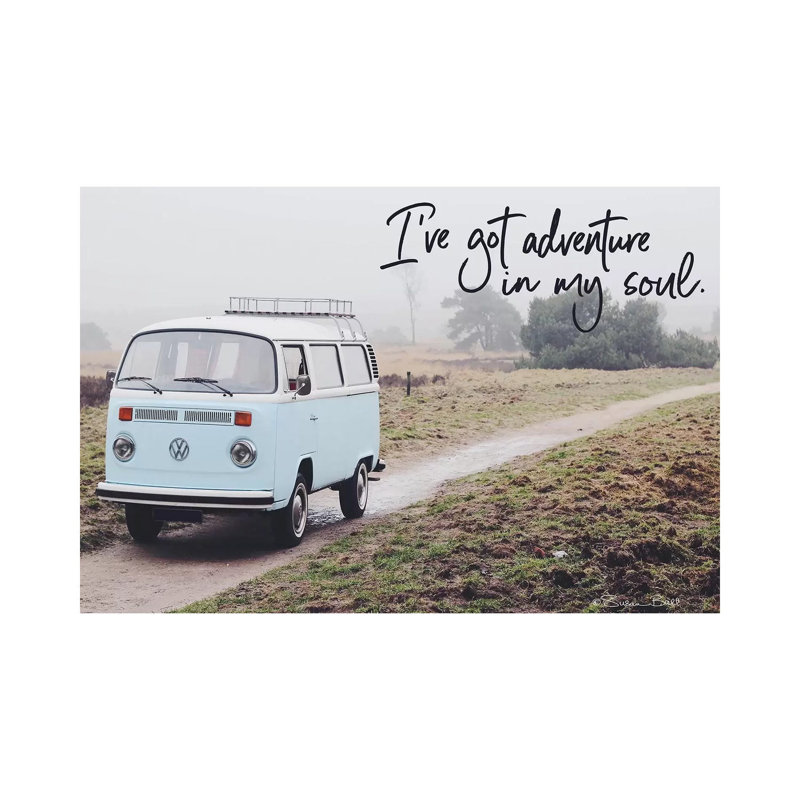 I've Got Adventure in My Soul 1 Piece Wall Art on Canvas, 30.48cm H x 45.72cm W x 1.91cm D, Wrapped Canvas