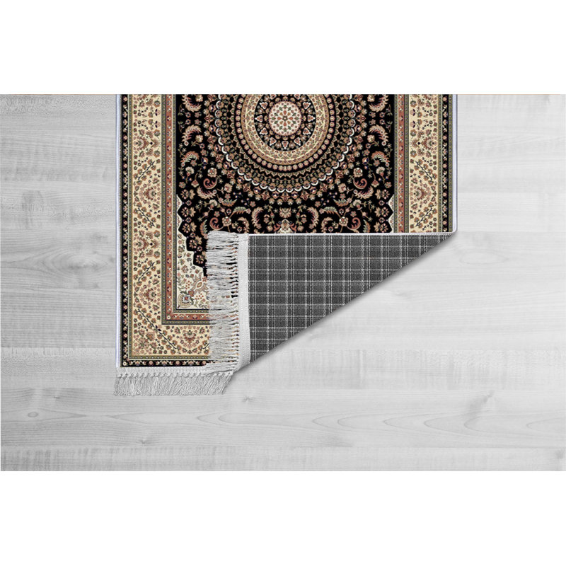 Luxurious Velvet Area Rug (4.6 x 7.2 ft), 100% Antibacterial Fabric, Non-Slip Cotton Backing, Pile Height: 0.4 in | Machine Washable, 3D Digital Print Design | Perfect for Living Room & Bedroom Decor, Soft & Durable