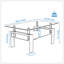 Table basse rectangulaire en verre, table basse transparente, tables d'appoint modernes pour le salon, meubles de salon-120939001
