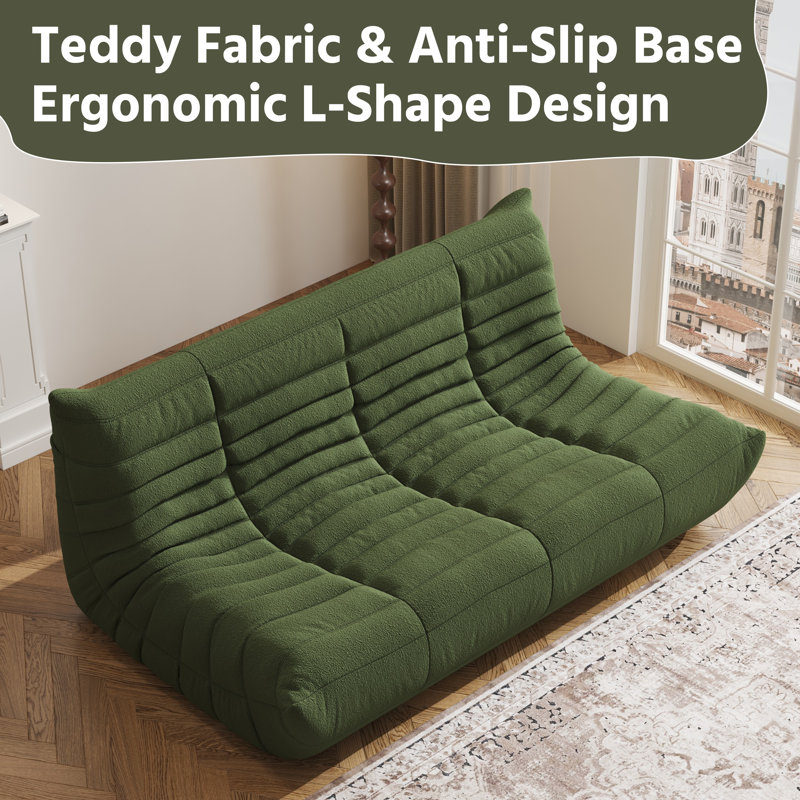 Armless 3-Seat Togo THREE Seater Large Bean Bag Sofa