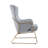 Velvet Upholstered Accent Chair with Gold Chrome Legs-341287057