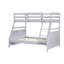 Lit simple au-dessus d'un lit superposé gris-129943874-129943872