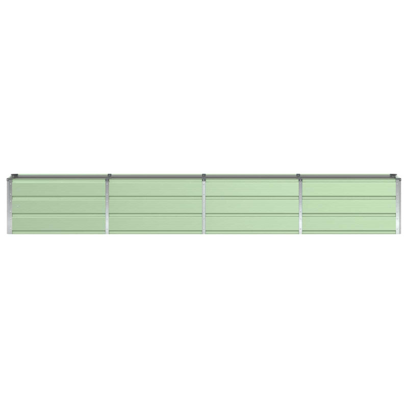 Planter Steel, 45cm H x 320cm W x 40cm D, Green