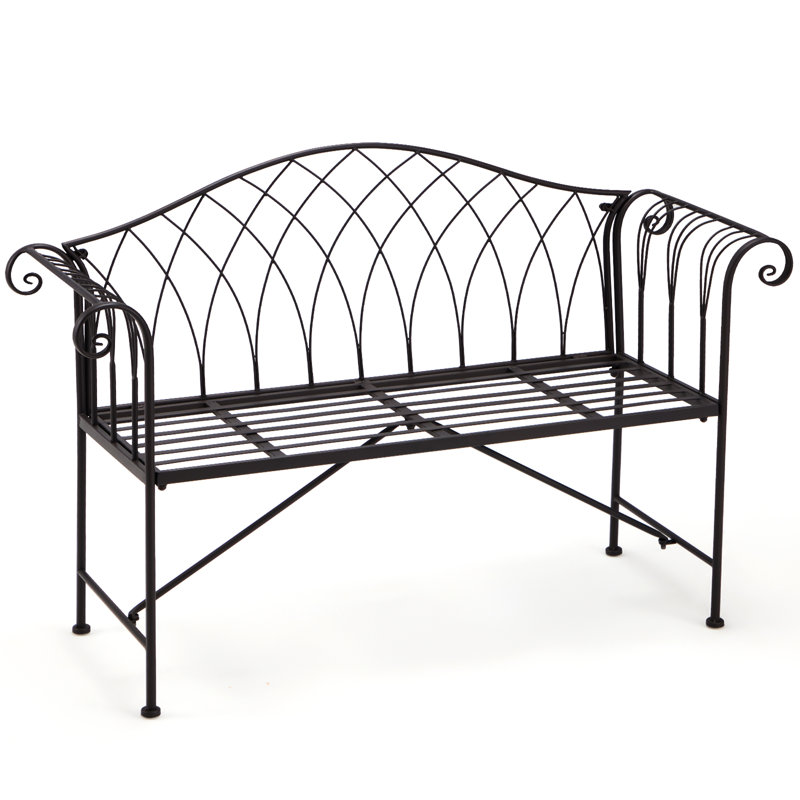 Banc d'extérieur en métal Clorissa