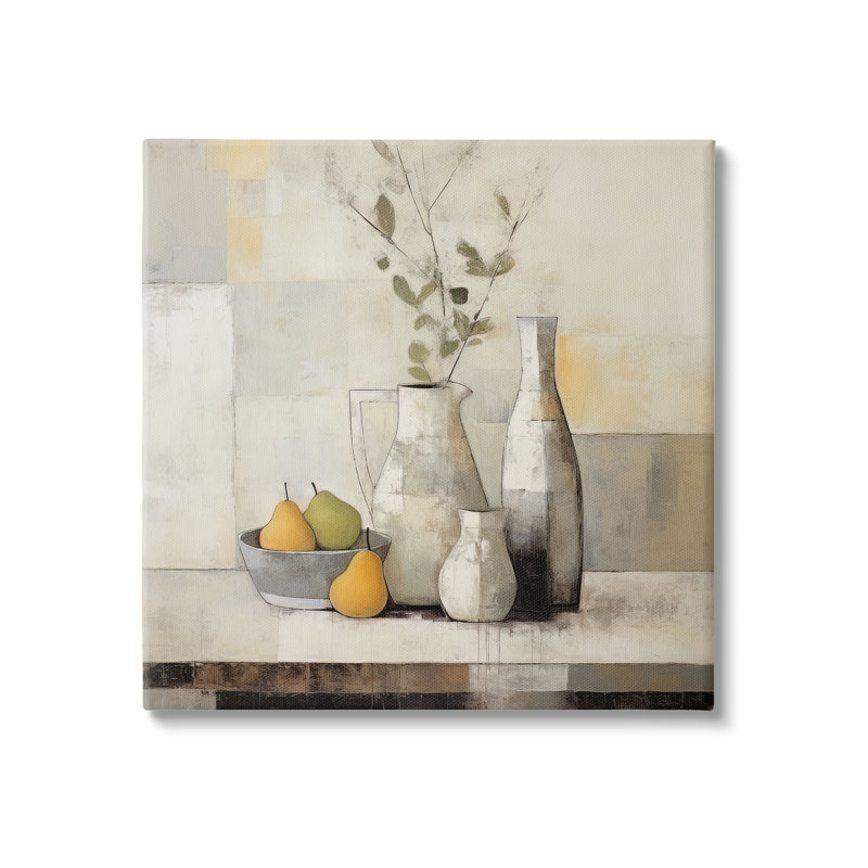 «Country Pear Still Life» sur toile, H 24 po x l 24 po x P 1,5 po