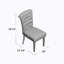 Chaise d'appoint capitonnée Crittenden-907342646