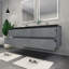 Ensemble de meuble-lavabo double mural 72 po Kirker-523378118