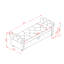 Banc de lit en velours rose