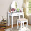 Ensemble coiffeuse et tabouret Jessia