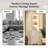 70.87 In. H  3 Layer Accent Corner Cabinet Storage 3 Layer With Led Light