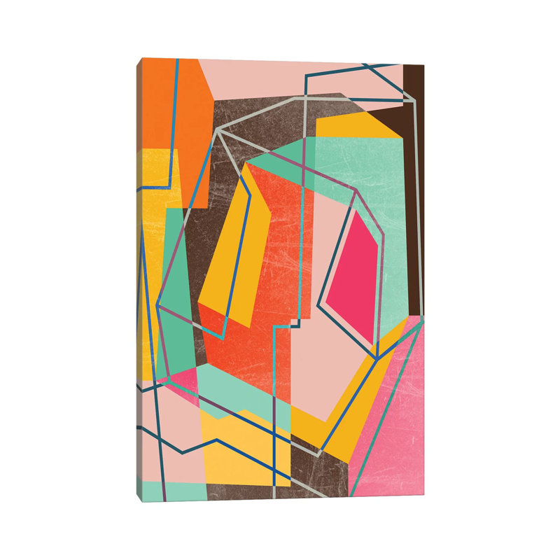 Colour Block VIII by Susana Paz - Wrapped Canvas Print, 20.32 cm H x 30.48 cm W