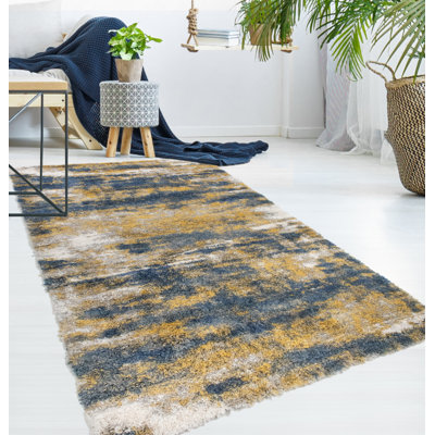Shag Madison Blue/Gold Rug