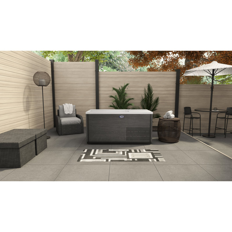 Dreamline Everyday Spa 67 Inch Cold or Hot Plunge Bath, Gray