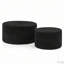 Ensemble de 2 poufs cylindriques rembourrés-1815984017-1815984022