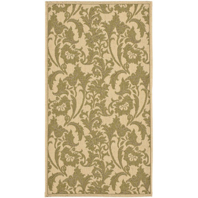 Tapis d'intérieur / extérieur à fleurs Herefordshire Performance, Rectangle 2 pi 7 po x 5 pi