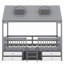 Structure de lit double en bois-108807507
