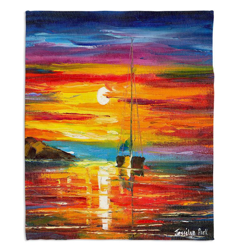 Couverture sherpa doux playa del sol, l 68 po x L 80 po