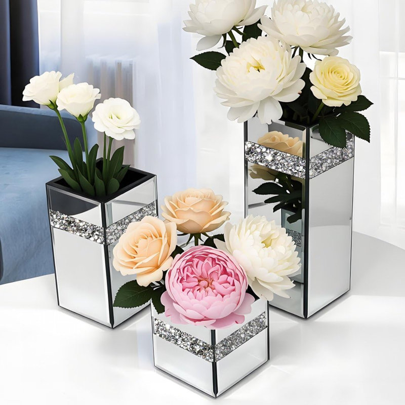 Broken Diamond Mirror Vase