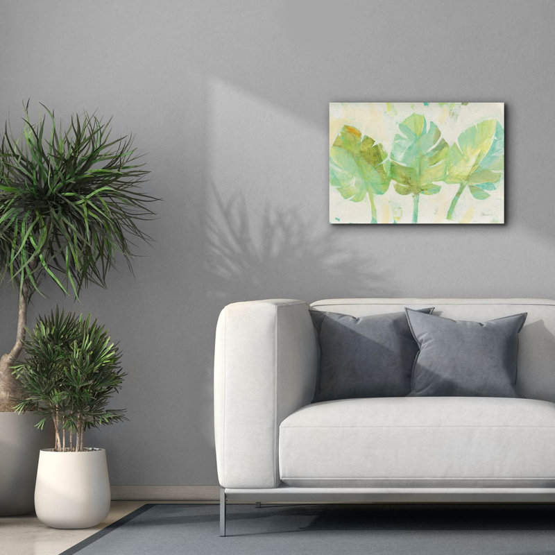 Art mural sur toile Bayou Breeze «Tropical Trio» par Albena Hristova, H 18 po x l 26 po x P 0,75 po