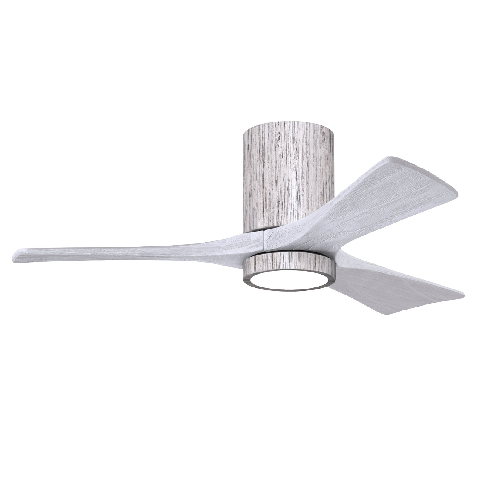 Olivier Ceiling Fan with LED Light Kit, Barn Wood Tone, 42", Matte White