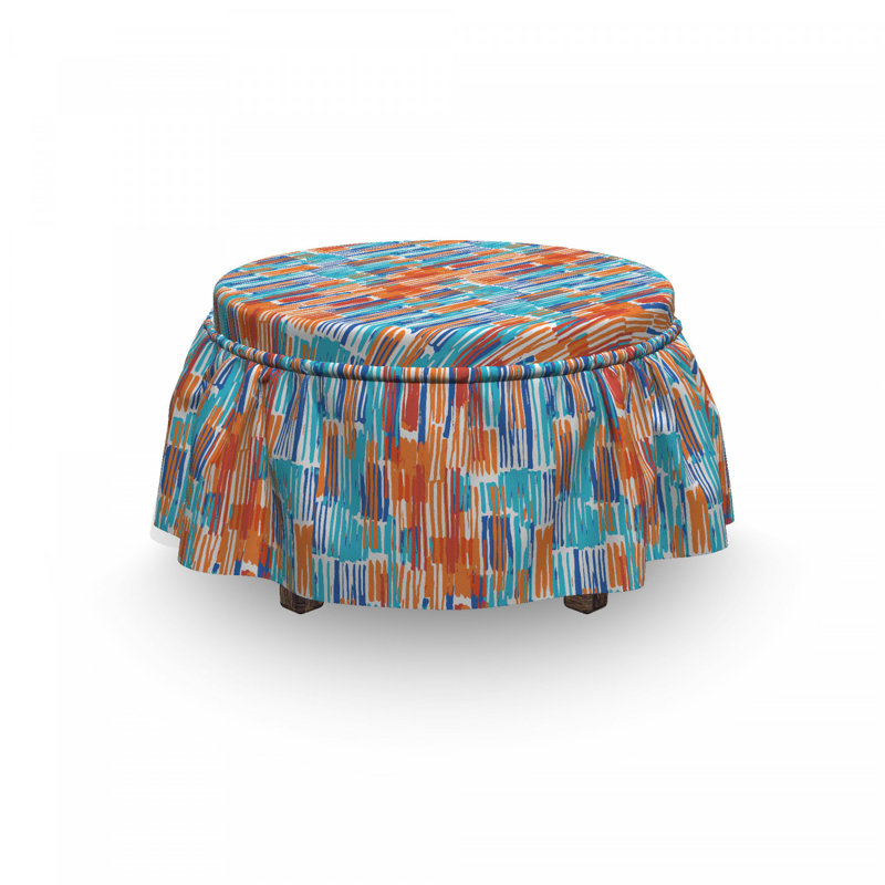 Housse pour repose-pieds arrangement de pinces