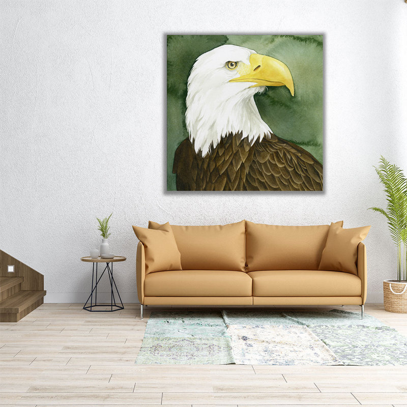«Bald Eagle Stare I», reproduction d'art sur toile, H 16 po x l 16 po