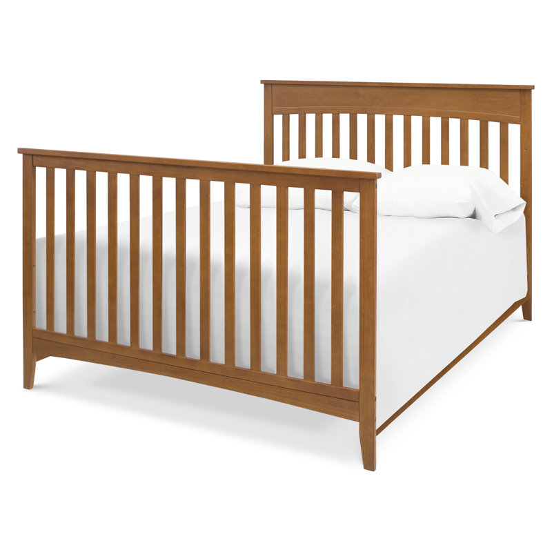 Chestnut Pine Wood 4-in-1 Convertible Crib