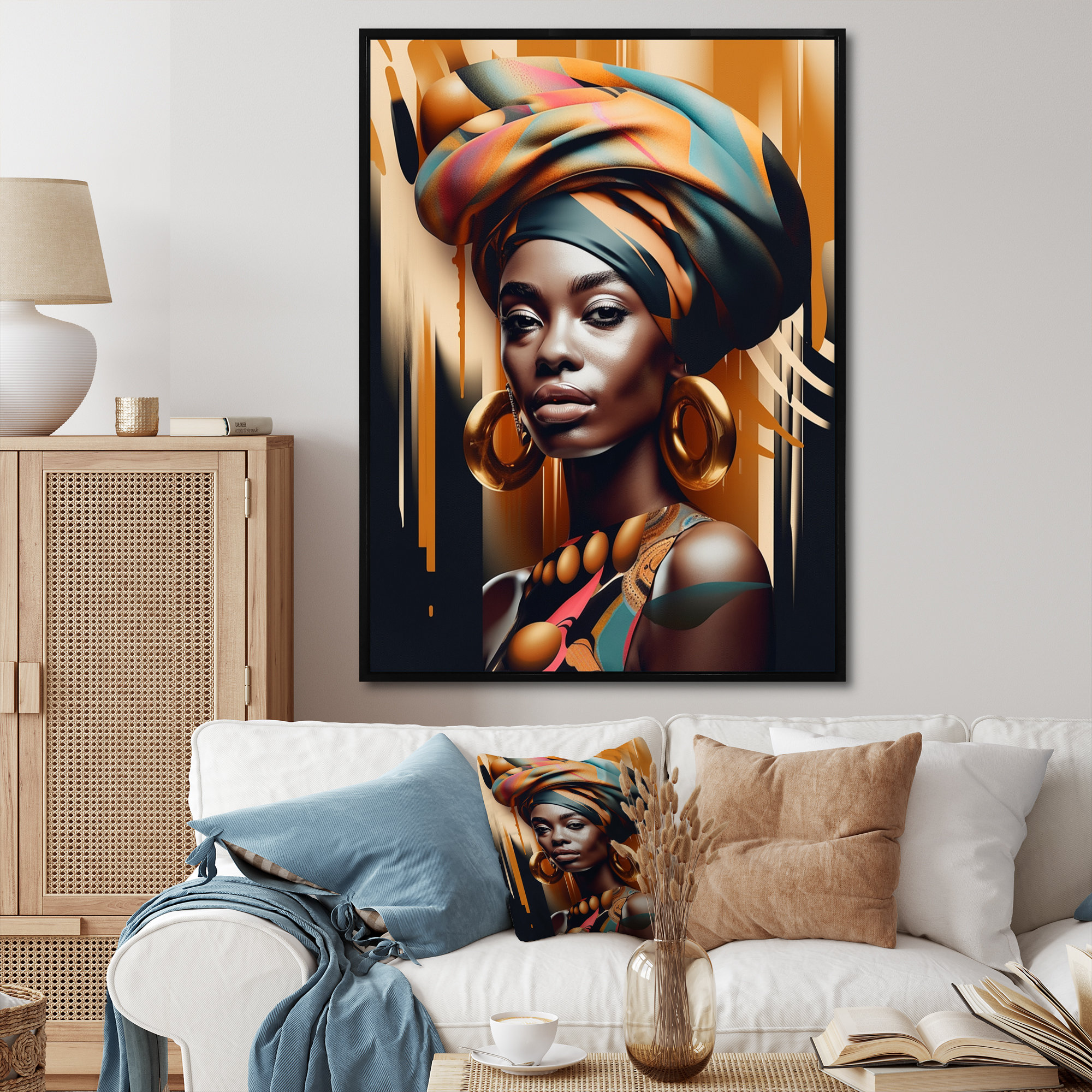 Dakota Fields African Chromatic Woman I On Canvas Print 