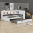 Daybed With Storage Shelves, USB, LED, And Trundle-1182680853