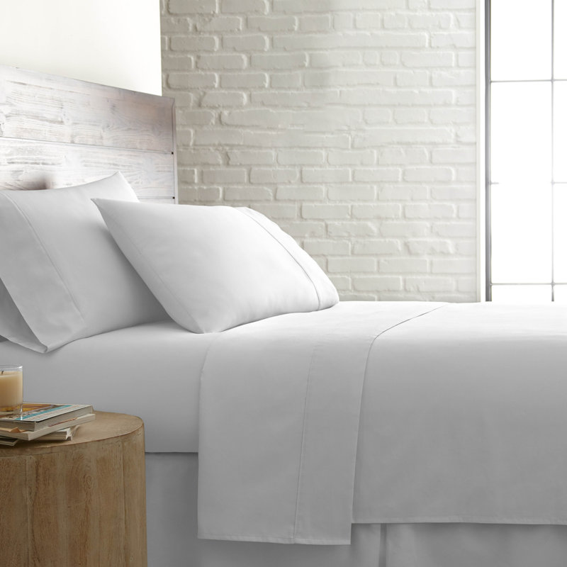 Southshore Fine Linens Sweetbrier Extra Deep Pocket Sheet Set, 100% Cotton 300 Thread Count Sateen Bedding, 2 Pillowcases, 22-Inch Deep Pocket, California King