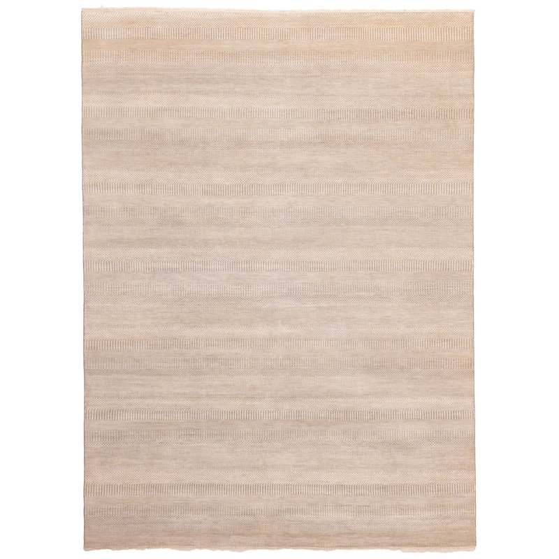 Tapis gris ombre en soie Finest 8 pi 11 po x 12 pi 2 po