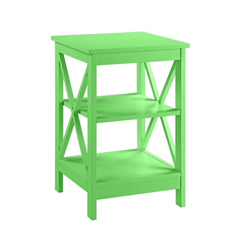 Darek End Table with Storage, Lime