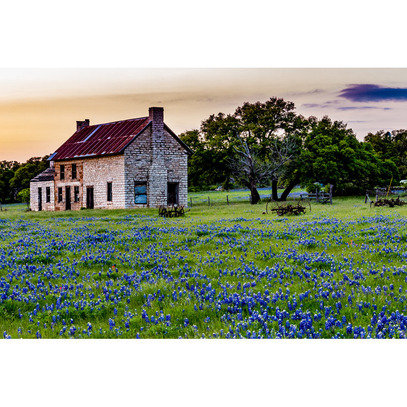 Old House in Texas - Photographie sur toile tendue, H 8 po x l 12 po