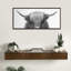 «Hey Dude Highland Cow BW» par The Creative Bunch Studio, reproduction d'art sur toile encadrée-1507395928-1580026836