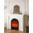 French-style fireplace with decorative carvings, household electric fireplace with simulated flames-112801303