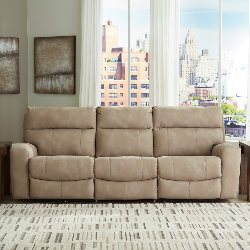 Matsuda 3-Piece Power Reclining Sectional Sofa, Beige