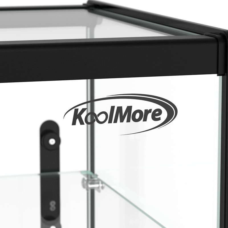 Vitrine à pâtisserie à 2 niveaux 33 pouces avec tablette et porte coulissante, 3,2 pi³ pi. Capacité, homologué ETL (km-DC-3CSBK)