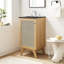 Meuble-lavabo sur pied simple 17,5 po avec plateau en bois manufacturé Modway Soma-93249750-93249751