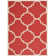 Joyner Hooked Red Indoor/Outdoor Rug