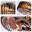 20" Rustic Wood Grain Caged Ceiling Fan with Lights