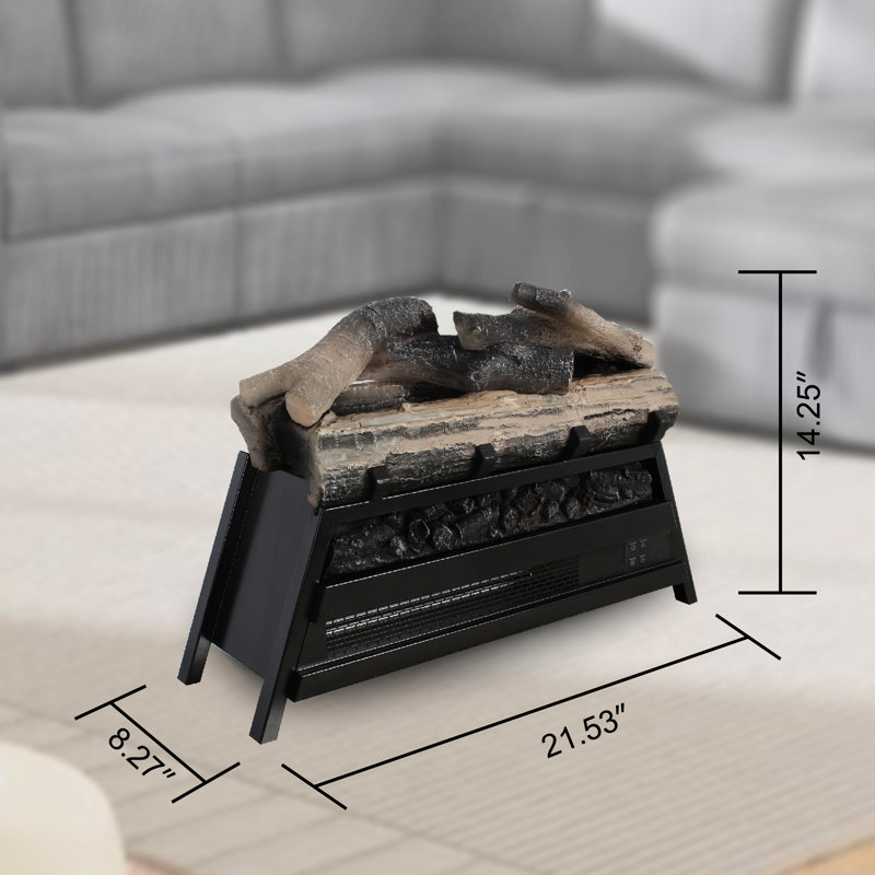 Foyer électrique 23 po, chauffage infrarouge, insert à bûche 3D, 1500 W / 5000, flamme et température réglables, télécommande, double / ul, utilisation intérieure 23 po avec chauffage, télécommande 1500 W 5000, salle de spa