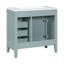 Meuble-lavabo 36 po avec lavabo, armoire de salle de bain avec tiroirs, structure solide et panneau de fibres à densité moyenne-1154240367-1154240353